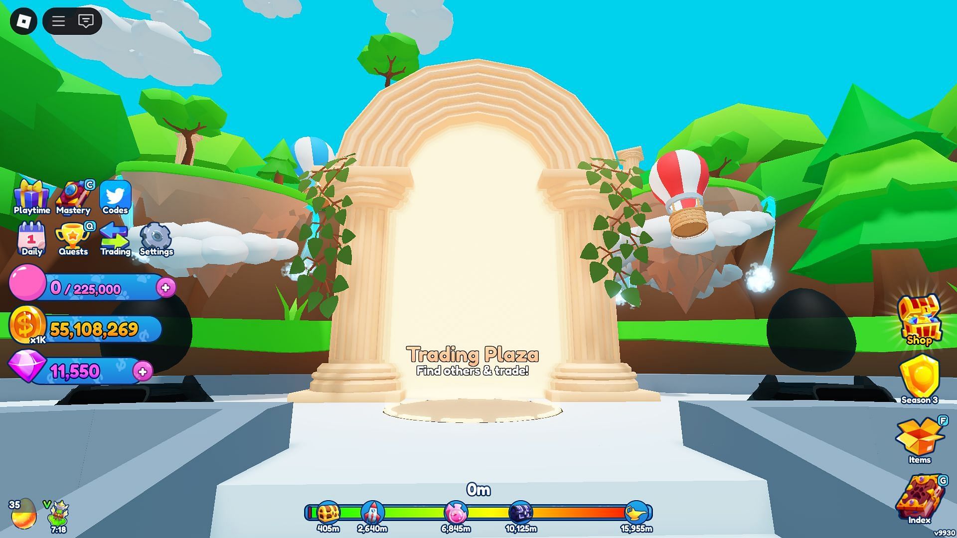 The Trading Plaza entrance (Image via Roblox)